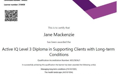Jane Mackenzie – Supporting Clients with Long-Term Health Conditions